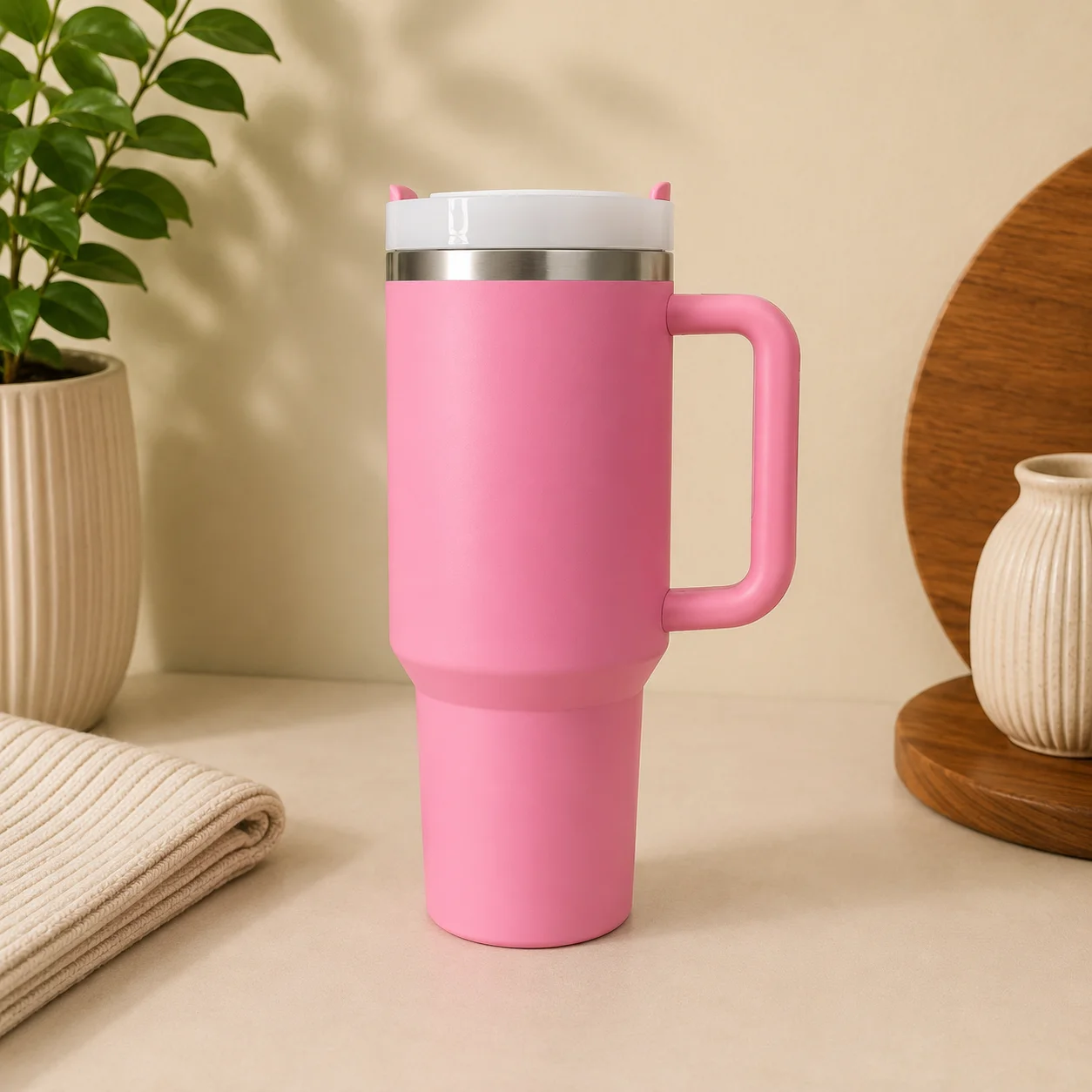 PREMIUM INSULATED TRAVEL TUMBLER (AVAILABLE IN 3-4 COLOURS)
