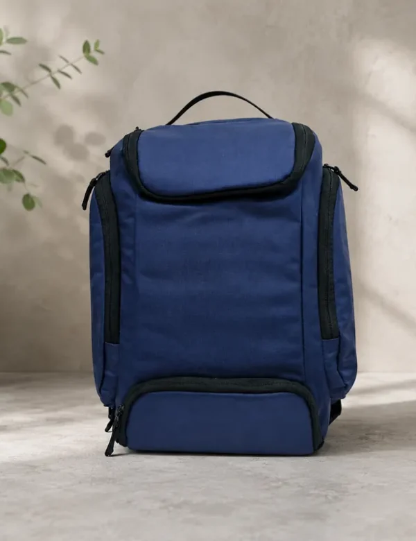 Premium Multipurpose Waterproof Utility Backpack – Durable Travel, Office & Daily Use Bag (Navy Blue)